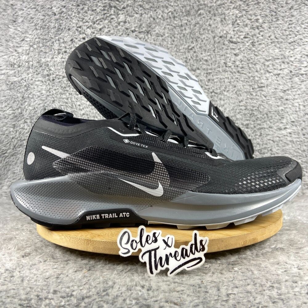 Nike Pegasus Trail 5 GORE-TEX Running Size 12 Men Black Grey FQ0908-001